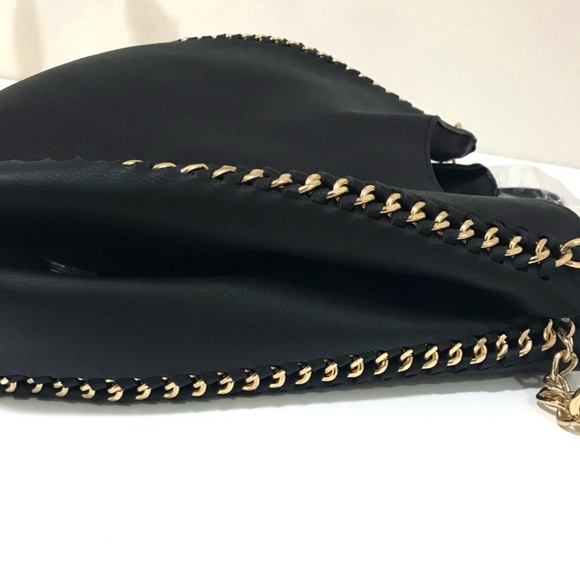 BEBE Colette Triple Entry Hobo Chain Shoulder Bag - Picture 7 of 8